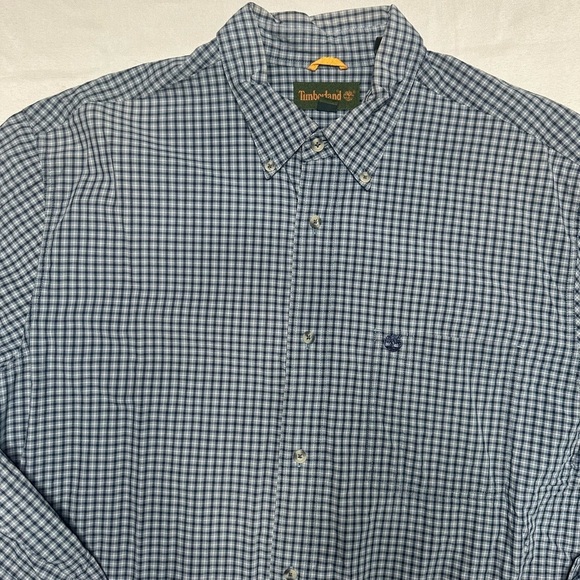 Timberland Blue Checkered Button Down Shirt - Picture 3 of 12